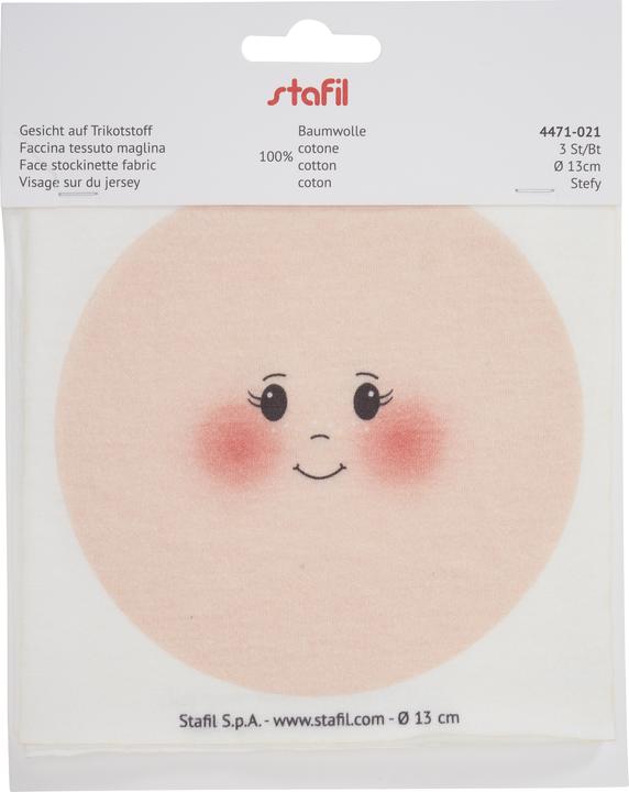 Image du produit Stafil Visage sur tissu tricot "Stefy", 3 pièces