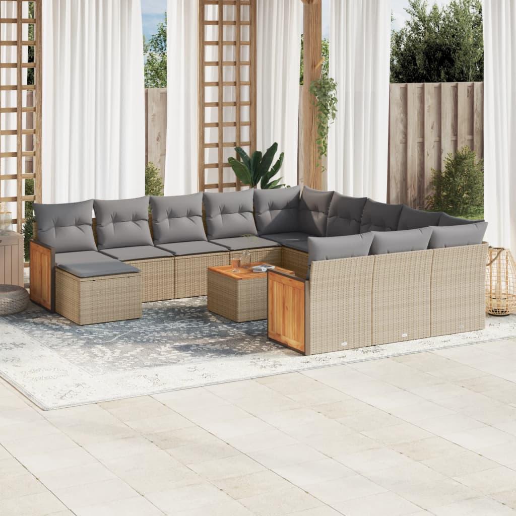 Thumbnail - VidaXL, Gartenlounge, 10-tlg. Garten-Lounge-Set mit Kissen