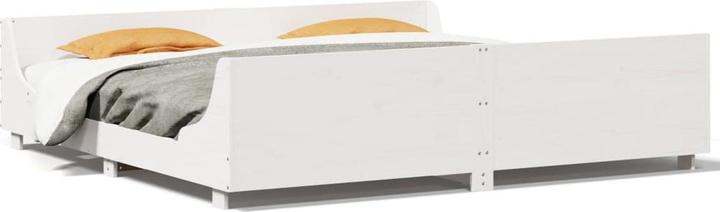 vidaXL Bett mit Kopfteil Kiefer (180 x 200 cm)