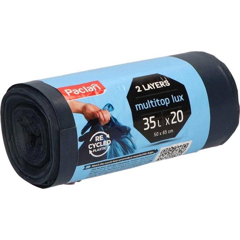 Paclan Multitop Lux, Abfallsack, Schwarz