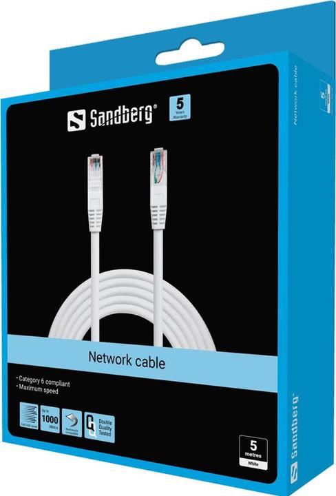 Produktbild Sandberg Ethernet Kategorie 6 UTP (U/UTP, CAT6, 5 m)