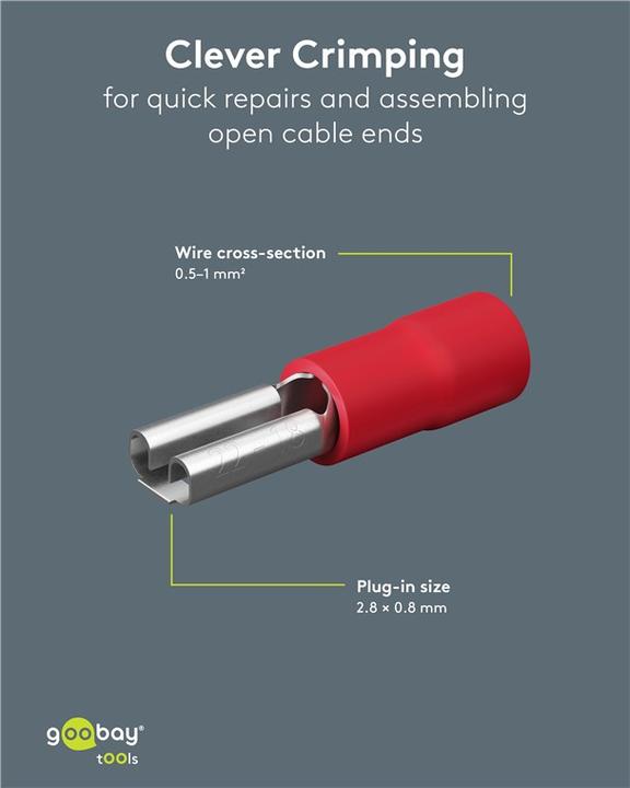 Produktbild Goobay Flachsteckhülse, Rot