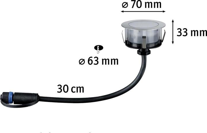 Actual product image Paulmann Outdoor Plug & Shine Floor (100 lm, IP67)