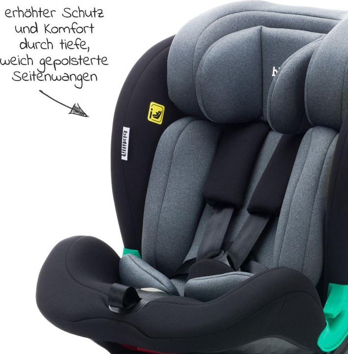 Produktbild Fillikid Reboarder Luca 360 Schwarz Grau (Reboarder, ECE R129/i-Size Norm)