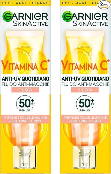 Actual product image Garnier Ambre Solaire Super Uv Hyaluronic Acid Spf50+ Hydrating Fluid (SPF 50+, 50 ml)