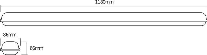 Produktbild Osram 2er-Set Feuchtraumleuchte, 1.2M, 36W, 4000K, weiss (3600 lm)