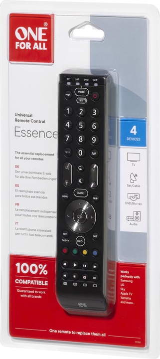 Produktbild One for All URC 7140 Essence 4 (Universal Fernbedienung, Infrarot)