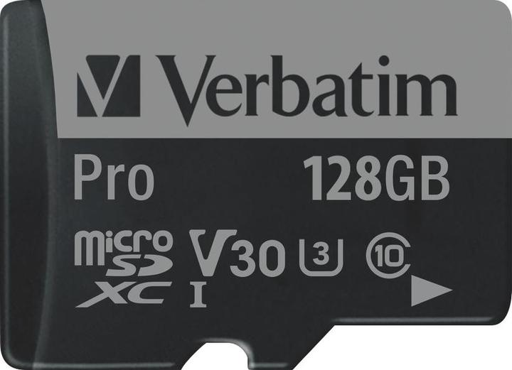 Immagine prodotto Verbatim Pro U3 (128 GB, microSDXC, U3, UHS-I)