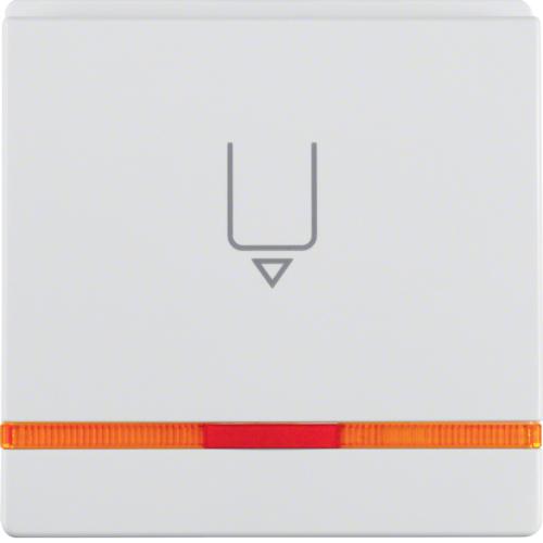 Thumbnail - Berker BER 16406089 Hotelcard-Schaltaufsatz mit Aufdruck und orange, Elektronikzubehör + Gehäuse, Weiss