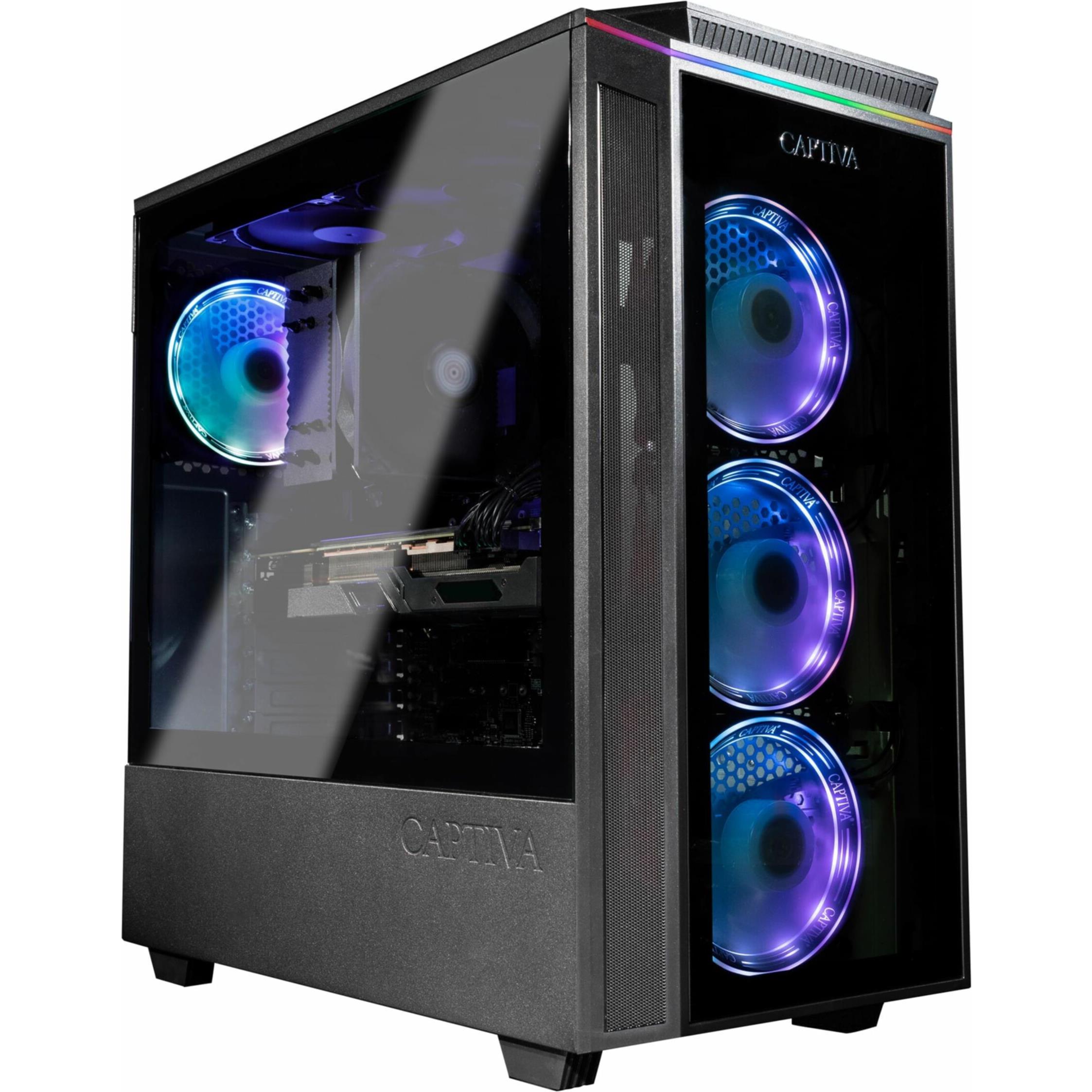 Captiva I80-956 (Intel Core i5-12400F, 32 GB, 1000 GB, GeForce RTX 4070 Super), PC, Schwarz