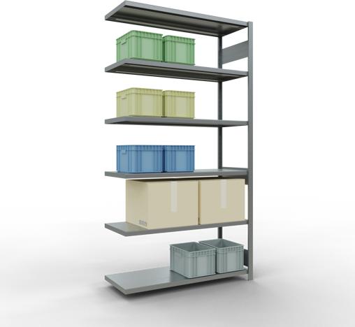 Actual product image Schulte Lagertechnik MULTIplus250 boltless add-on bay system with length bolts