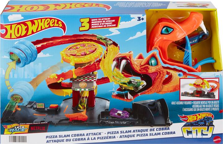 Actual product image Hot Wheels City Cobra Slam Pizza Attack