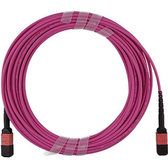 CBO LWL MTP Trunkkabel OM4 12 Kerne 15 Meter Typ B, Transceiver, Mehrfarbig