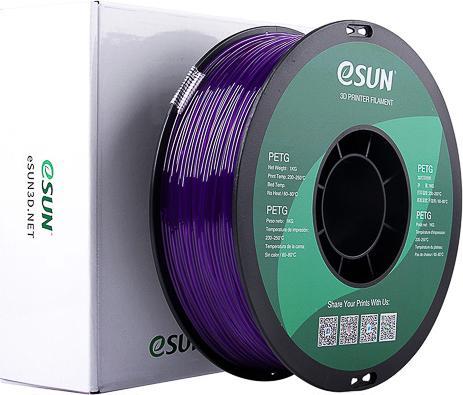 Actual product image eSUN PETG filament (PETG, 1.75 mm, 1460 g, Violet)