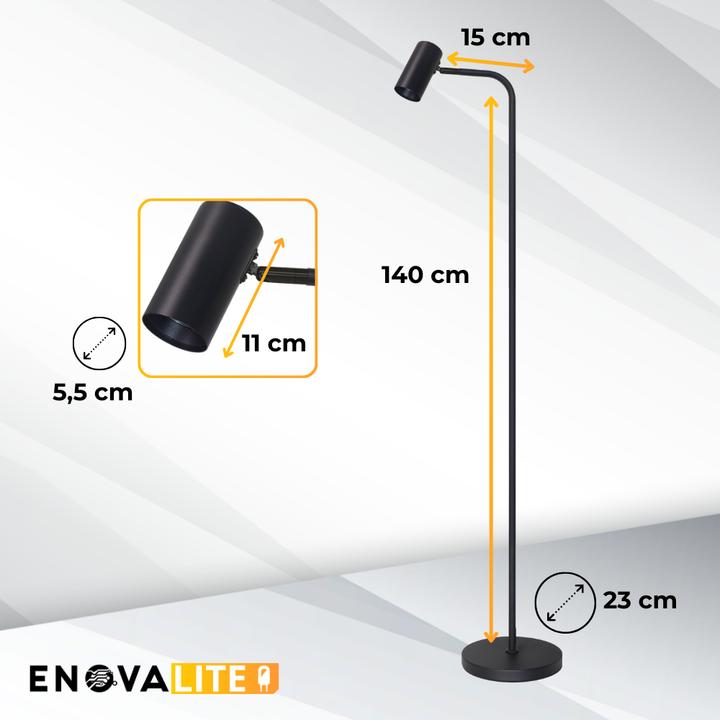 Image du produit Enovalite Magnifique lampadaire LED, noir (GU10)