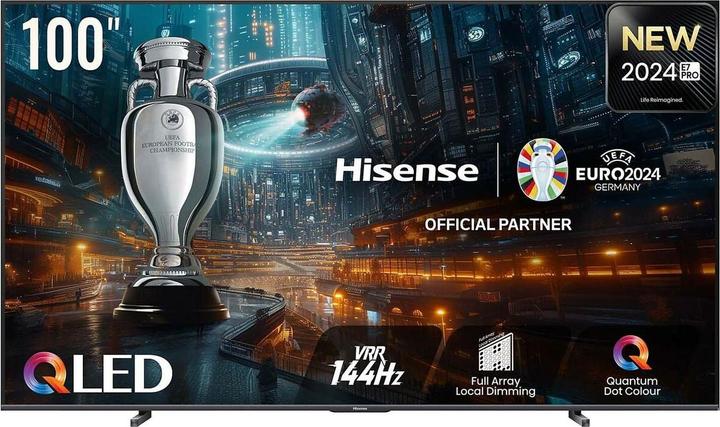 Produktbild Hisense TV 100E7NQ PRO Led TV 100' 4K (100", QLED, 4K, 2024)