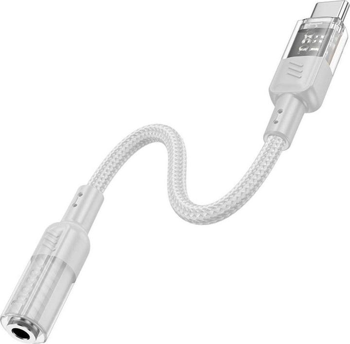 Productafbeelding Hoco USB-C naar 3,5 mm LS37, grijs (USB Type C, 3,5 mm aansluiting)