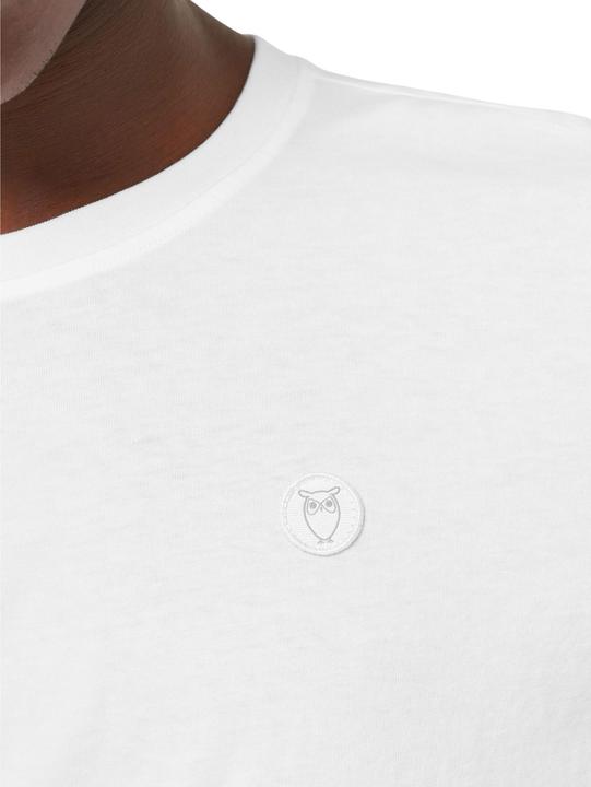 Produktbild KnowledgeCotton Apparel Badge Tee Bright White (L)