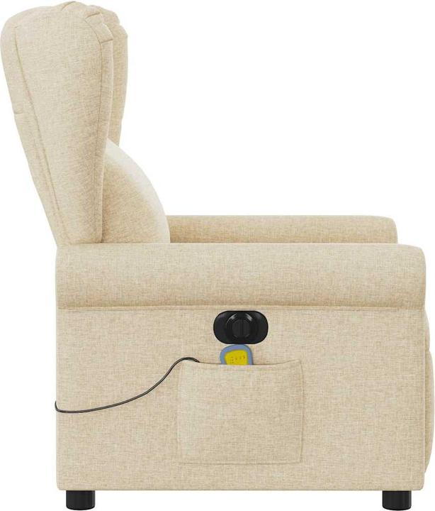 Produktbild vidaXL Massagesessel Elektrisch Creme Stoff