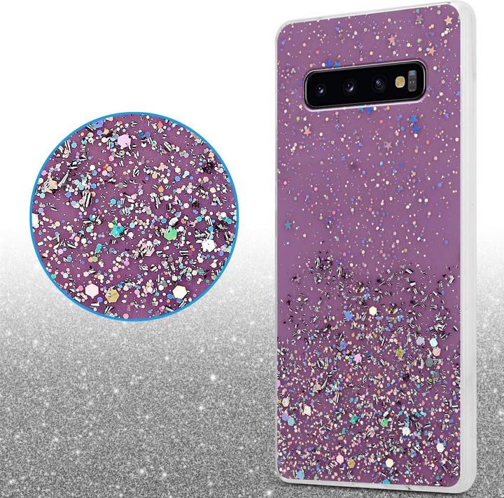 Actual product image Cadorabo TPU cover sparkling glitter (Samsung Galaxy S10)