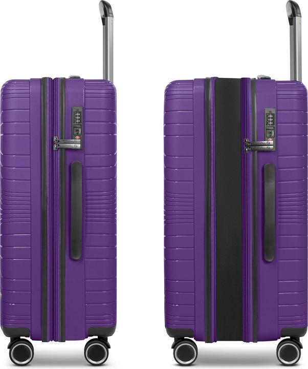 Immagine prodotto Franky Dallas 3.0 4 Rollen Kofferset 3-teilig mit Dehnfalte (188 l)