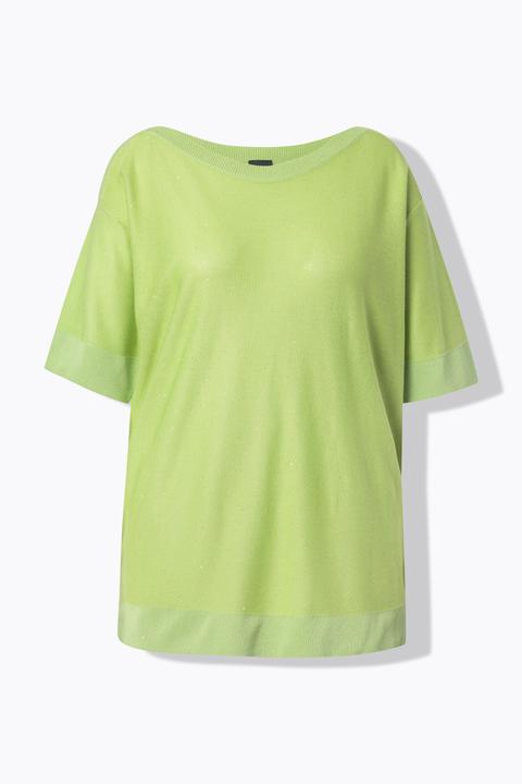 Produktbild Ulla Popken Pullover, Pailletten, Oversized, U-Boot-Ausschnitt, Halbarm (46, 48)