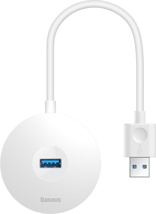 Actual product image Baseus Hub 4in1 USB to 3.0+ 3x 2.0 15cm white (USB-A, 4 ports)
