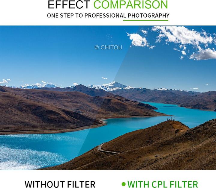 Produktbild 7artisans Polfilter CPL – 49 mm (49 mm, Polarisationsfilter, 49 mm)