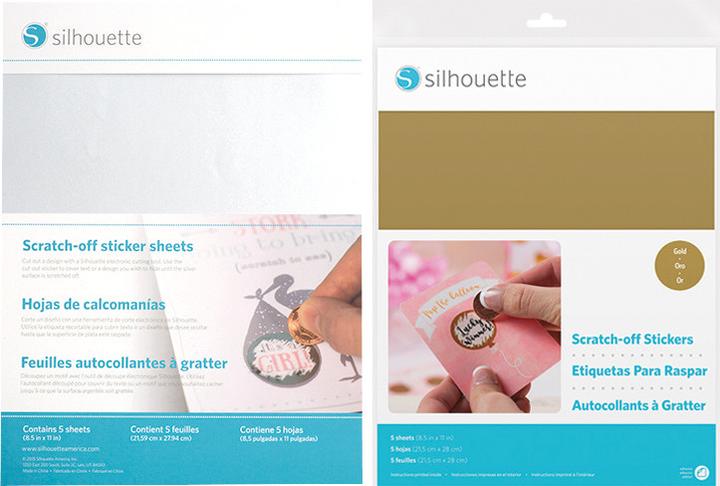 Actual product image Silhouette Paper stickers