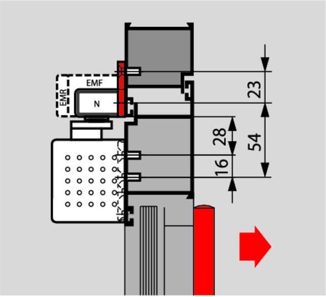 Produktbild Dormakaba Montageplatte zu Gleitschienen G-EMF (Balkontür, Holztür, Zimmertür, Eingangstür)
