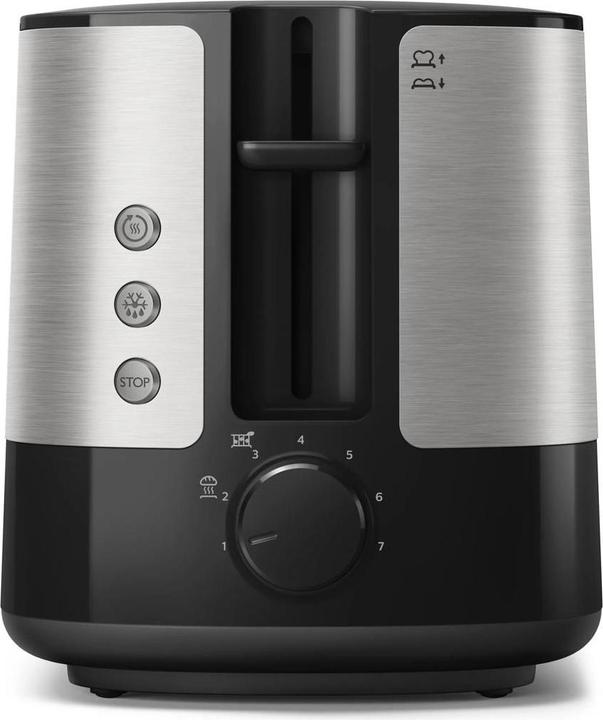 Actual product image Philips Viva Collection HD2635/90 toaster 2 slice(s) Black, Titanium