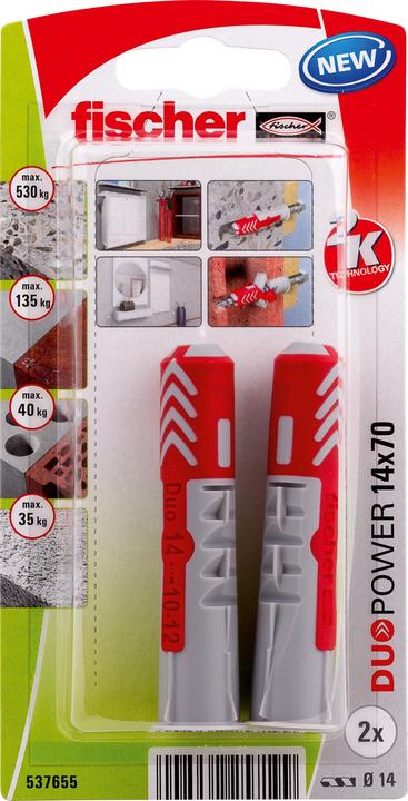 Produktbild Fischer DuoPower 14x70 K (2 Stk.)