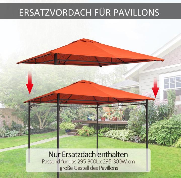 Immagine prodotto Outsunny Sostituzione del tetto del padiglione (300 cm, 300 cm)