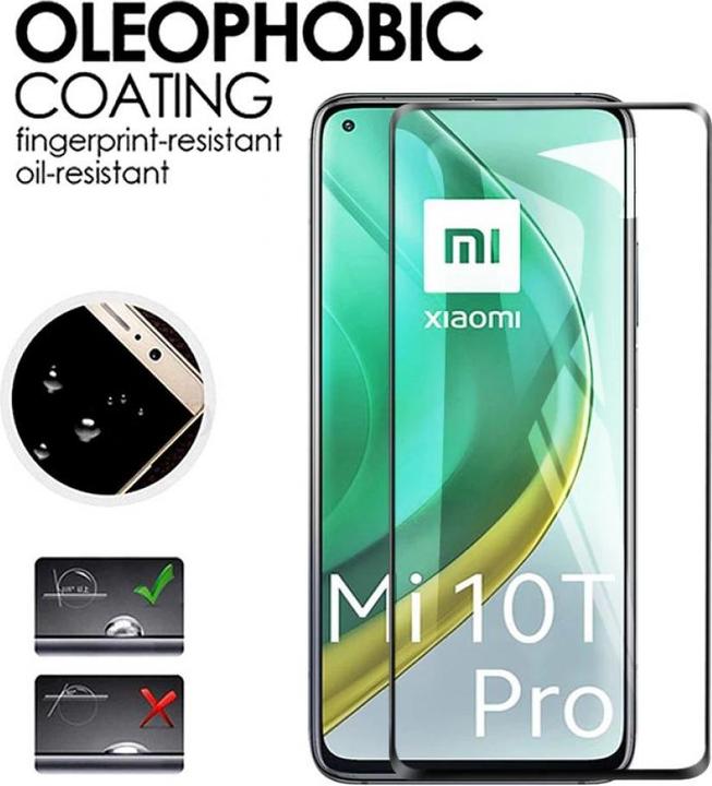 Produktbild Screenguard Xiaomi Mi 10T Pro Full Screen Panzerglas Schutzfolie 2.5D 9H (1 Stück, Xiaomi Mi 10T Pro)