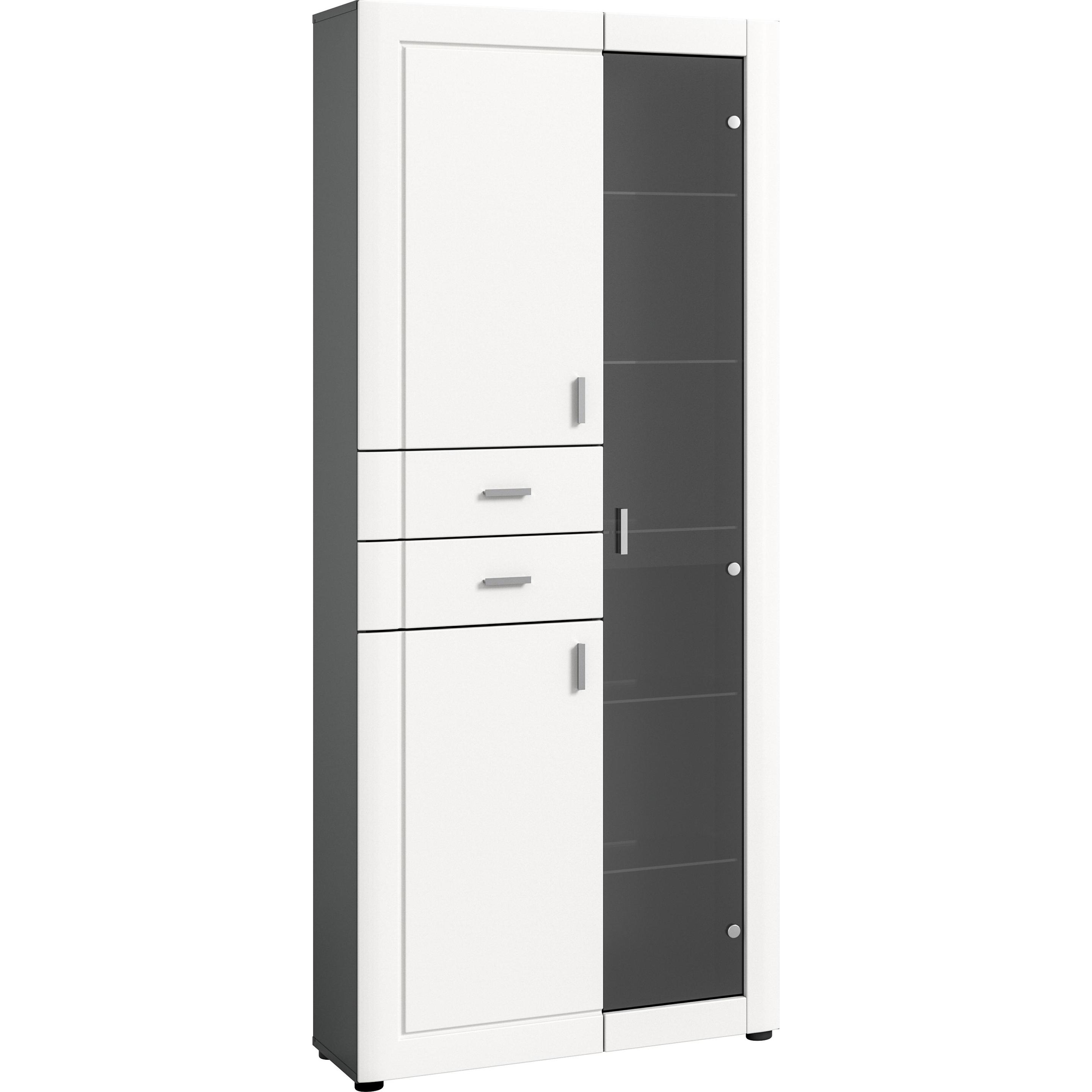 Xonox Home, Vitrine + Buffetschrank, Vitrinenschrank Lago