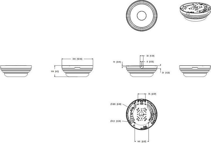 Immagine prodotto Axis P3747-PLVE (2560 x 1440 Pixels, 2592 x 1944 pixel, 640 x 360 Pixel, 640 x 480 pixel)