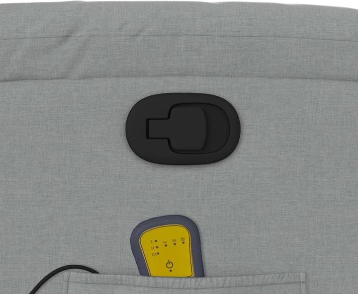 Immagine prodotto VidaXL Sedia da massaggio in tessuto grigio chiaro,Colore: Grigio chiaro,Materiale: Tessuto