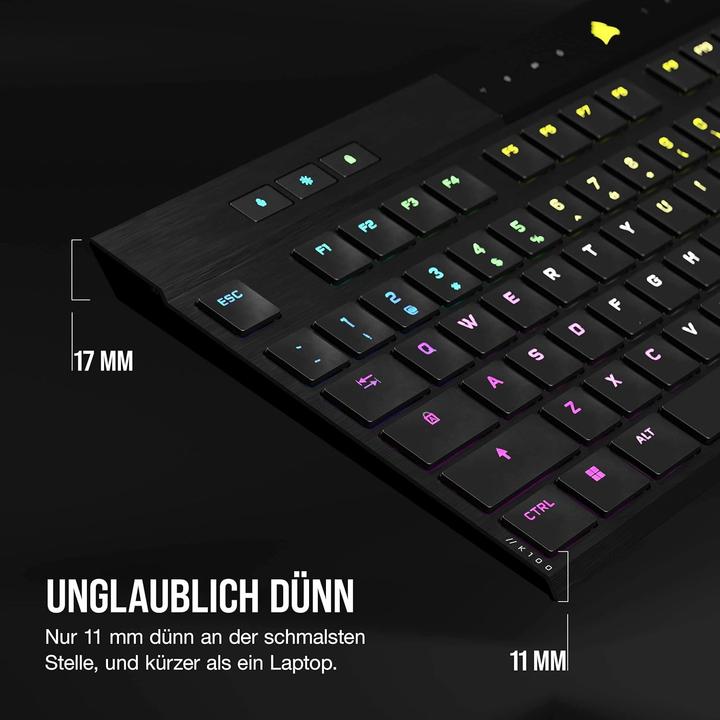 Actual product image Corsair K100 Air (Germany, Cable, Wireless)