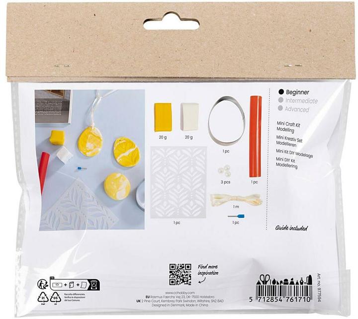 Actual product image Creativ Company Bastelset Ostern Modellieren 1 Stück, Hellgelb