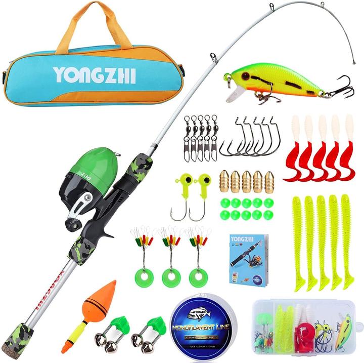 Sougayilang Kinder-Teleskop-Angelset mit Spulenkombination (Set da pesca, Telescopio, 150 cm)