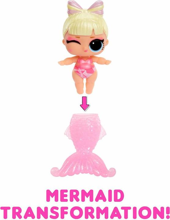 Actual product image MGA L.O.L. Surprise Mermaids! Baby Sisters Asst in PDQ