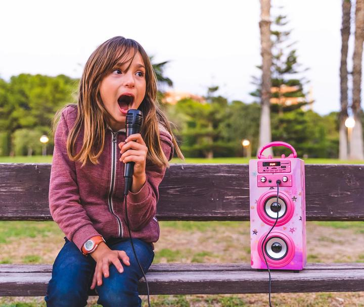 Actual product image Dynasonic Tragbare Karaoke-Maschine mit 2 Mikrofonen