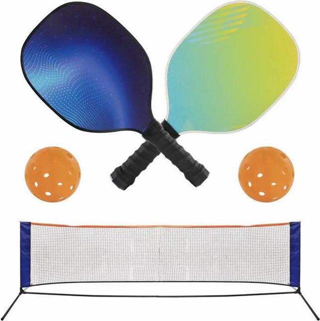 Image du produit Idena Set Pickleball Filet 2x raquettes/boules 5 pièces