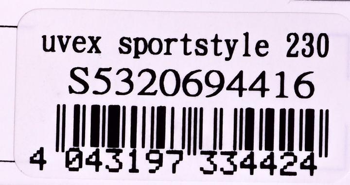 Actual product image Uvex Sports Sportstyle 230 (Blue matt, Mirror Red)