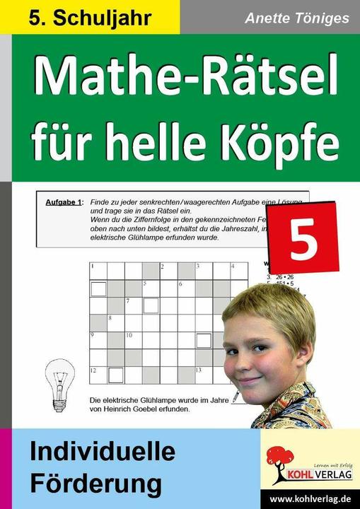 Produktbild Mathe-Rätsel lösen / 5. Schuljahr (Deutsch, Anette Töniges, 2011)