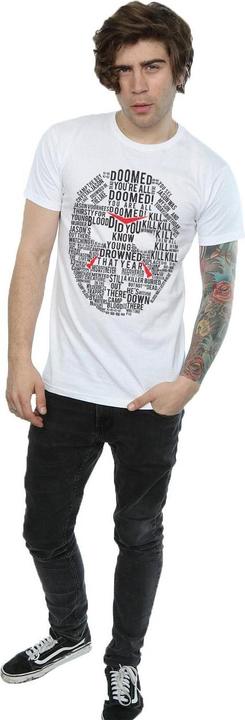 Immagine prodotto Absolute Cult Jason Text Mask Maglietta Uomo (M)