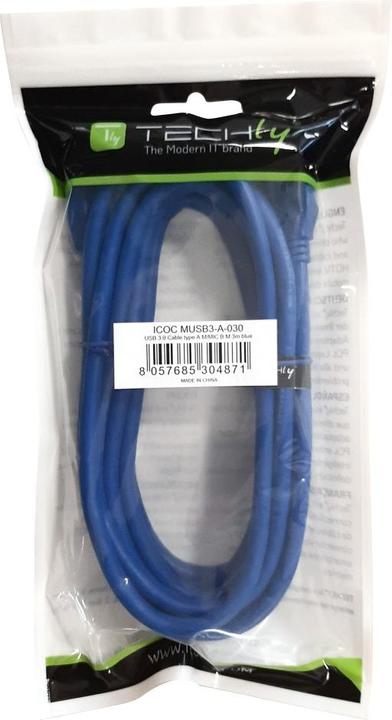 Produktbild Techly USB 3.0 Anschlusskabel (3 m, USB 3.0)