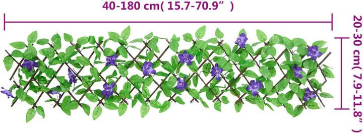 Produktbild vidaXL Rankgitter mit künstlichem Efeu