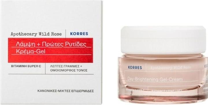 Actual product image Korres Apothecary Wild Rose Gel-Cream for radiant complexion - normal and combination skin (40 ml, Day cream, Face gel)