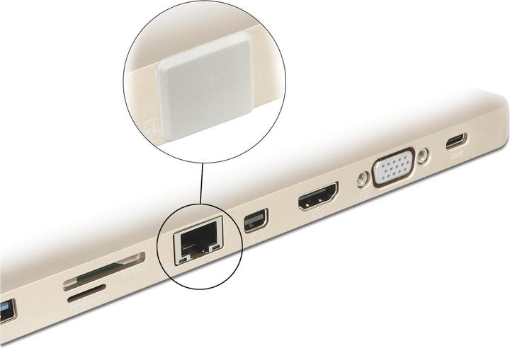 Produktbild Delock RJ-45 Staubschutz, 10 Stück (Blindmodul)
